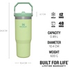 image:imageSTANLEY IceFlow 20 Flip Straw Tumbler with Handle 30 oz  Twist On Lid and Flip Up Straw  Leak Resistant Water Bottle  Insulated Stainless Steel  BPAFree  Team Navy RedCitron