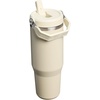 image:imageSTANLEY IceFlow 20 Flip Straw Tumbler with Handle 30 oz  Twist On Lid and Flip Up Straw  Leak Resistant Water Bottle  Insulated Stainless Steel  BPAFree  Team Navy RedToasted Almond