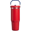 image:imageSTANLEY IceFlow 20 Flip Straw Tumbler with Handle 30 oz  Twist On Lid and Flip Up Straw  Leak Resistant Water Bottle  Insulated Stainless Steel  BPAFree  Team Navy RedTeam Red Dark Blue