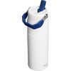 image:imageSTANLEY IceFlow Flip Straw 20 Water Bottle 24 oz  BuiltIn Straw with Larger Opening  Lightweight and Leak Resistant  Insulated Stainless Steel  BPAFree  Team White Dark Blue
