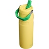 image:imageSTANLEY IceFlow Flip Straw 20 Water Bottle 24 oz  BuiltIn Straw with Larger Opening  Lightweight and Leak Resistant  Insulated Stainless Steel  BPAFree  Team Yellow Green