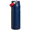 image:imageSTANLEY IceFlow Flip Straw 20 Water Bottle 24 oz  BuiltIn Straw with Larger Opening  Lightweight and Leak Resistant  Insulated Stainless Steel  BPAFree  Team Navy Red