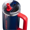 image:imageSTANLEY x Caitlin Clark Quencher ProTour Flip Straw Tumbler with Leakproof Lid 30 oz  Builtin Straw and Handle  Cup Holder Compatible for Travel  Insulated Stainless Steel  BPAFree  BlacktopTeam Navy Red