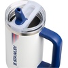 image:imageSTANLEY x Caitlin Clark Quencher ProTour Flip Straw Tumbler with Leakproof Lid 30 oz  Builtin Straw and Handle  Cup Holder Compatible for Travel  Insulated Stainless Steel  BPAFree  BlacktopTeam White Dark Blue