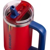 image:imageSTANLEY x Caitlin Clark Quencher ProTour Flip Straw Tumbler with Leakproof Lid 30 oz  Builtin Straw and Handle  Cup Holder Compatible for Travel  Insulated Stainless Steel  BPAFree  BlacktopTeam Red Dark Blue
