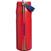 image:imageSTANLEY IceFlow Flip Straw 20 Water Bottle 24 oz  BuiltIn Straw with Larger Opening  Lightweight and Leak Resistant  Insulated Stainless Steel  BPAFree  Team Red Dark Blue