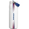 image:imageSTANLEY IceFlow Flip Straw 20 Water Bottle 24 oz  BuiltIn Straw with Larger Opening  Lightweight and Leak Resistant  Insulated Stainless Steel  BPAFree  Team White Dark Blue