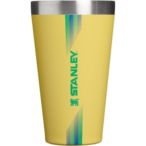 image:imageSTANLEY Adventure Stacking Beer Pint Glass 16 oz  Stackable Drinking Cup for Cold Beverages  Dishwasher Safe  Insulated Stainless Steel Tumbler  BPAFree  Team Yellow Green
