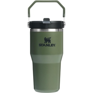 image:imageSTANLEY IceFlow 20 Flip Straw Tumbler with Handle 30 oz  Twist On Lid and Flip Up Straw  Leak Resistant Water Bottle  Insulated Stainless Steel  BPAFree  Team Navy RedDried Pine