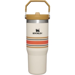 image:imageSTANLEY IceFlow 20 Flip Straw Tumbler with Handle 30 oz  Twist On Lid and Flip Up Straw  Leak Resistant Water Bottle  Insulated Stainless Steel  BPAFree  Team Navy RedCream Mesh