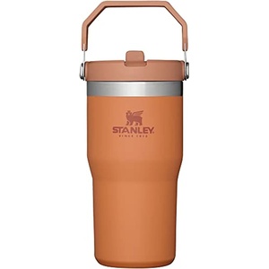 image:imageSTANLEY IceFlow 20 Flip Straw Tumbler with Handle 30 oz  Twist On Lid and Flip Up Straw  Leak Resistant Water Bottle  Insulated Stainless Steel  BPAFree  Team Navy RedOchre