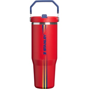 image:imageSTANLEY IceFlow 20 Flip Straw Tumbler with Handle 30 oz  Twist On Lid and Flip Up Straw  Leak Resistant Water Bottle  Insulated Stainless Steel  BPAFree  Team Navy RedTeam Red Dark Blue