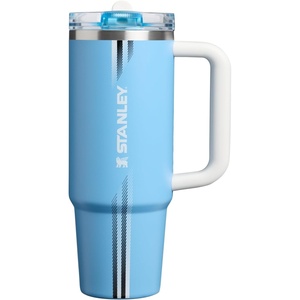 image:imageSTANLEY x Caitlin Clark Quencher ProTour Flip Straw Tumbler with Leakproof Lid 30 oz  Builtin Straw and Handle  Cup Holder Compatible for Travel  Insulated Stainless Steel  BPAFree  BlacktopTeam Light Blue White
