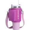 image:imageSTANLEY All Day Quencher Carry All for 40 oz Tumbler with Handle  Crossbody Bag with Phone Holder Pocket Card Sleeve amp Detachable Strap  Water Bottle Carrier Bag  BPAFree  Dark Blossom