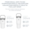 image:imageSTANLEY IceFlow 20 Flip Straw Tumbler with Handle 20 oz  Twist On Lid and Flip Up Straw  Leak Resistant Water Bottle  Insulated Stainless Steel  BPAFree  Stainless Steel AshJade
