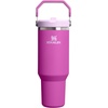 image:imageSTANLEY IceFlow 20 Flip Straw Tumbler with Handle 20 oz  Twist On Lid and Flip Up Straw  Leak Resistant Water Bottle  Insulated Stainless Steel  BPAFree  Stainless Steel AshDark Blossom