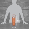 image:imageSTANLEY IceFlow 20 Flip Straw Tumbler with Handle 20 oz  Twist On Lid and Flip Up Straw  Leak Resistant Water Bottle  Insulated Stainless Steel  BPAFree  Stainless Steel AshOchre