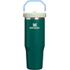 image:imageSTANLEY IceFlow 20 Flip Straw Tumbler with Handle 20 oz  Twist On Lid and Flip Up Straw  Leak Resistant Water Bottle  Insulated Stainless Steel  BPAFree  Stainless Steel AshEmerald Honeydew