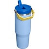 image:imageSTANLEY IceFlow 20 Flip Straw Tumbler with Handle 20 oz  Twist On Lid and Flip Up Straw  Leak Resistant Water Bottle  Insulated Stainless Steel  BPAFree  Stainless Steel AshCornflower Admiral Blue