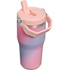 image:imageSTANLEY IceFlow 20 Flip Straw Tumbler with Handle 20 oz  Twist On Lid and Flip Up Straw  Leak Resistant Water Bottle  Insulated Stainless Steel  BPAFree  Stainless Steel AshSunset Spiral