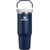 image:imageSTANLEY IceFlow 20 Flip Straw Tumbler with Handle 20 oz  Twist On Lid and Flip Up Straw  Leak Resistant Water Bottle  Insulated Stainless Steel  BPAFree  Stainless Steel AshDark Navy
