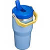 image:imageSTANLEY IceFlow 20 Flip Straw Tumbler with Handle 20 oz  Twist On Lid and Flip Up Straw  Leak Resistant Water Bottle  Insulated Stainless Steel  BPAFree  Stainless Steel AshCornflower Admiral Blue