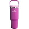 image:imageSTANLEY IceFlow 20 Flip Straw Tumbler with Handle 20 oz  Twist On Lid and Flip Up Straw  Leak Resistant Water Bottle  Insulated Stainless Steel  BPAFree  Stainless Steel AshDark Blossom