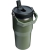 image:imageSTANLEY IceFlow 20 Flip Straw Tumbler with Handle 20 oz  Twist On Lid and Flip Up Straw  Leak Resistant Water Bottle  Insulated Stainless Steel  BPAFree  Stainless Steel AshDried Pine