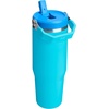 image:imageSTANLEY IceFlow 20 Flip Straw Tumbler with Handle 20 oz  Twist On Lid and Flip Up Straw  Leak Resistant Water Bottle  Insulated Stainless Steel  BPAFree  Stainless Steel AshSplash