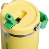 image:imageSTANLEY IceFlow 20 Flip Straw Tumbler with Handle 20 oz  Twist On Lid and Flip Up Straw  Leak Resistant Water Bottle  Insulated Stainless Steel  BPAFree  Stainless Steel AshTeam Yellow Green