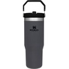 image:imageSTANLEY IceFlow 20 Flip Straw Tumbler with Handle 20 oz  Twist On Lid and Flip Up Straw  Leak Resistant Water Bottle  Insulated Stainless Steel  BPAFree  Stainless Steel AshCharcoal
