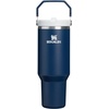 image:imageSTANLEY IceFlow 20 Flip Straw Tumbler with Handle 20 oz  Twist On Lid and Flip Up Straw  Leak Resistant Water Bottle  Insulated Stainless Steel  BPAFree  Stainless Steel AshDark Navy
