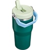 image:imageSTANLEY IceFlow 20 Flip Straw Tumbler with Handle 20 oz  Twist On Lid and Flip Up Straw  Leak Resistant Water Bottle  Insulated Stainless Steel  BPAFree  Stainless Steel AshEmerald Honeydew