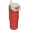 image:imageSTANLEY IceFlow 20 Flip Straw Tumbler with Handle 20 oz  Twist On Lid and Flip Up Straw  Leak Resistant Water Bottle  Insulated Stainless Steel  BPAFree  Stainless Steel AshCarnelian