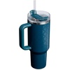 image:imageSTANLEY Quencher H20 Tumbler with Handle and Straw 40 oz  Flowstate 3Position Lid  Cup Holder Compatible for Travel  Insulated Stainless Steel Cup  BPAFree  Blue Dream StonePonderosa Star