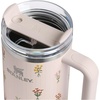 image:imageSTANLEY Quencher H20 Tumbler with Handle and Straw 40 oz  Flowstate 3Position Lid  Cup Holder Compatible for Travel  Insulated Stainless Steel Cup  BPAFree  Blue Dream StoneRose Quartz Bouquets