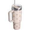 image:imageSTANLEY Quencher H20 Tumbler with Handle and Straw 40 oz  Flowstate 3Position Lid  Cup Holder Compatible for Travel  Insulated Stainless Steel Cup  BPAFree  Blue Dream StoneRose Quartz Bouquets
