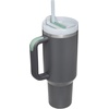 image:imageSTANLEY Quencher H20 Tumbler with Handle and Straw 40 oz  Flowstate 3Position Lid  Cup Holder Compatible for Travel  Insulated Stainless Steel Cup  BPAFree  Blue Dream StoneCharcoal