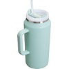 image:imageSTANLEY Quencher H20 Tumbler with Handle and Straw 40 oz  Flowstate 3Position Lid  Cup Holder Compatible for Travel  Insulated Stainless Steel Cup  BPAFree  Blue Dream StoneSeafoam