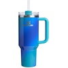 image:imageSTANLEY Quencher H20 Tumbler with Handle and Straw 40 oz  Flowstate 3Position Lid  Cup Holder Compatible for Travel  Insulated Stainless Steel Cup  BPAFree  Blue Dream StoneSea Glass Aura