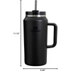 image:imageSTANLEY Quencher H20 Tumbler with Handle and Straw 40 oz  Flowstate 3Position Lid  Cup Holder Compatible for Travel  Insulated Stainless Steel Cup  BPAFree  Blue Dream StoneBlack 20