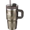 image:imageSTANLEY Quencher H20 Tumbler with Handle and Straw 40 oz  Flowstate 3Position Lid  Cup Holder Compatible for Travel  Insulated Stainless Steel Cup  BPAFree  Blue Dream StoneFluted Gunmetal Shine