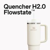 image:imageSTANLEY Quencher H20 Tumbler with Handle and Straw 40 oz  Flowstate 3Position Lid  Cup Holder Compatible for Travel  Insulated Stainless Steel Cup  BPAFree  Blue Dream StoneDark Navy