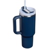 image:imageSTANLEY Quencher H20 Tumbler with Handle and Straw 40 oz  Flowstate 3Position Lid  Cup Holder Compatible for Travel  Insulated Stainless Steel Cup  BPAFree  Blue Dream StoneDark Navy