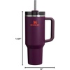 image:imageSTANLEY Quencher H20 Tumbler with Handle and Straw 40 oz  Flowstate 3Position Lid  Cup Holder Compatible for Travel  Insulated Stainless Steel Cup  BPAFree  Blue Dream StonePlum