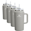 image:imageSTANLEY Quencher H20 Tumbler with Handle and Straw 40 oz  Flowstate 3Position Lid  Cup Holder Compatible for Travel  Insulated Stainless Steel Cup  BPAFree  Blue Dream StoneAsh
