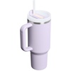 image:imageSTANLEY Quencher H20 Tumbler with Handle and Straw 40 oz  Flowstate 3Position Lid  Cup Holder Compatible for Travel  Insulated Stainless Steel Cup  BPAFree  Blue Dream StonePurple Dust