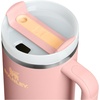 image:imageSTANLEY Quencher H20 Tumbler with Handle and Straw 40 oz  Flowstate 3Position Lid  Cup Holder Compatible for Travel  Insulated Stainless Steel Cup  BPAFree  Blue Dream StonePeach Rose