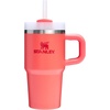 image:imageSTANLEY Quencher H20 Tumbler with Handle and Straw 40 oz  Flowstate 3Position Lid  Cup Holder Compatible for Travel  Insulated Stainless Steel Cup  BPAFree  Blue Dream StoneHot Coral
