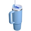 image:imageSTANLEY Quencher H20 Tumbler with Handle and Straw 40 oz  Flowstate 3Position Lid  Cup Holder Compatible for Travel  Insulated Stainless Steel Cup  BPAFree  Blue Dream StoneBlue Sky